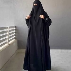 সৌদি জিল ভাব বোরকা নেকাব কালো কালার